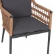 ΠΟΛΥΘΡΟΝΑ BOXER HM6556.01 ΑΛΟΥΜΙΝΙΟ & OLEFIN ΓΚΡΙ-TWIST WICKER 58x60x80Yεκ