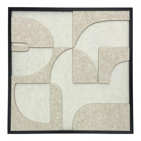 298-000048 Πίνακας με πλαίσιο Jeire pakoworld λευκό 62x2.5x62εκ