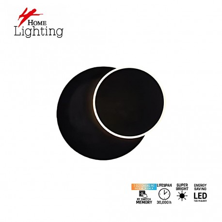 77-51160 SE LED 20 ERDEM BLACK  WALL LAMP ROTATE  3CCT WITH MEMORY FUNCTION  2 YEARS WARRANTY