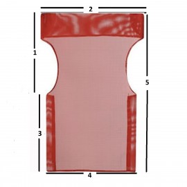 30923-Κόκκινο-Ολόκληρο-Ανταλλακτ Κόκκινο Ολόκληρο Ανταλλακτικό Πανί Σκηνοθέτη Με Διάτρητο 2 x 1 Νο28