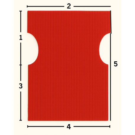 30988-Κόκκινο-Ολόκληρο-Ανταλλακτ Κόκκινο Ολόκληρο Ανταλλακτικό Πανί Σκηνοθέτη Με Διάτρητο 2 x 1 Νο28