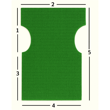 34501-Πράσινο-Ολόκληρο-Ανταλλακτ Πράσινο Ολόκληρο Ανταλλακτικό Πανί Σκηνοθέτη Με Διάτρητο Ύφασμα 2 x 1 Νο27