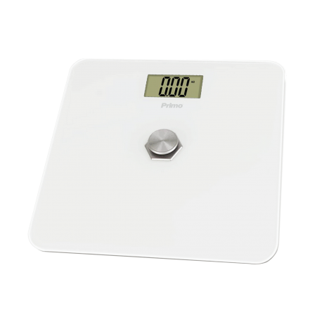 400466 Ζυγαριά Σώματος Kinetic PRBS-40466 Primo 180Kg Υάλινη Λευκή