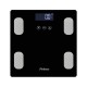 400465 Ζυγαριά Σώματος Λιπομετρητής PRBS-40465 Primo 180Kg Υάλινη Mαύρη/Inox