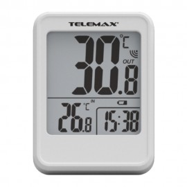 09-1945 Ψηφιακό θερμόμετρο εσωτερικής και εξωτερικής θερμοκρασίας με ασύρματο αισθητήρα Telemax 1945RF