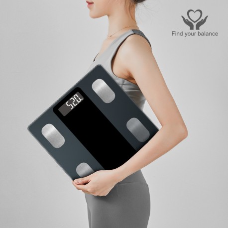 31-0263 Smart Ζυγαριά Μπάνιου Telemax FG263LB με Λιπομέτρηση και Mobile App