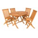 TLT/015/001/NA COZY  ΣΕΤ ΤΡΑΠΕΖΑΡΙΑ 5ΤΜΧ  ΞΥΛΟ TEAK