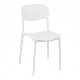 326-000068 Καρέκλα Berdian pakoworld στοιβαζόμενη pp λευκό 38x49x79εκ