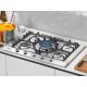 Miele KM 2034 G Εστία Υγραερίου Αυτόνομη Inox 75x52εκ. Ασημί (7051790)