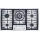 Miele KM 2356-1 Εστία Υγραερίου Αυτόνομη Inox 88.8x50.8εκ. Ασημί (10939210)