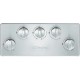 Miele KM 2356-1 Εστία Υγραερίου Αυτόνομη Inox 88.8x50.8εκ. Ασημί (10939210)