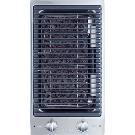 Miele CS 1312 BG Domino Εστία Grill με Πλαίσιο Αυτόνομη Inox με Λειτουργία Κλειδώματος 28.8x52εκ. Ασημί (7119510)