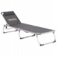 ΞΑΠΛΩΣΤΡΑ ΠΑΡΑΛΙΑΣ ΑΛΟΥΜΙΝΙΟΥ ΒΑΡ.ΤΥΠΟΥ ALMIRA HM5054.10 ΓΚΡΙ TEXTILENE 187x59x78Υεκ
