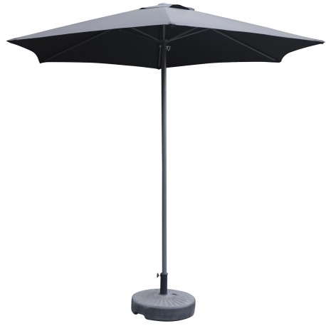 15450018 Ομπρέλα Κήπου ArteLibre MELIORE Ανθρακί/Γκρι Αλουμίνιο/Polyester Φ2.5x2.36m Ανθρακί/Γκρι