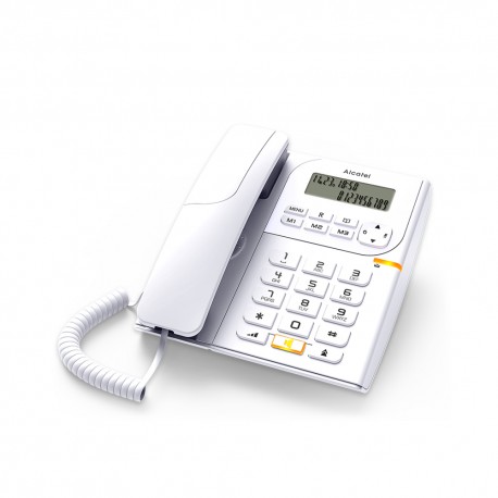 Ενσύρματο τηλέφωνο με αναγνώριση κλήσης Λευκό T58CE ALCATEL