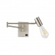 77-8280 SE21-NM-52 ADEPT NICKEL MATT WALL LAMP Β3