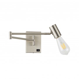 77-8280 SE21-NM-52 ADEPT NICKEL MATT WALL LAMP Β3