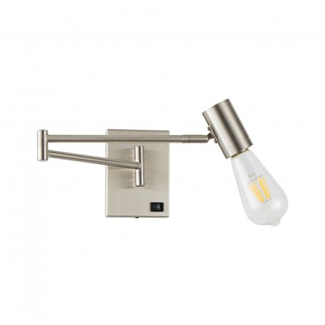 77-8280 SE21-NM-52 ADEPT NICKEL MATT WALL LAMP Β3