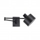 77-8383 SE21-BL-52-MS1 ADEPT WALL LAMP Black Wall Lamp with Switcher and Black Metal Shade+