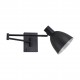 77-8384 SE21-BL-52-MS2 ADEPT WALL LAMP Black Wall Lamp with Switcher and Black Metal Shade+