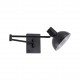 77-8385 SE21-BL-52-MS3 ADEPT WALL LAMP Black Wall Lamp with Switcher and Black Metal Shade+