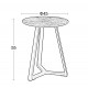09-0010 ALEX SONOMA OAK Φ45Χ55εκ. ΤΡΑΠΕΖΙ ΣΑΛΟΝΙΟΥ