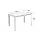 09-0673 EVELYN CERAMIC WHITE MARBLE 120Χ70Χ75εκ. ΤΡΑΠΕΖΙ