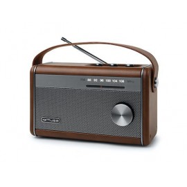 230240 Ραδιόφωνο M-098BR MUSE Μπαταρίας-Ρεύματος με Bluetooth Καφέ