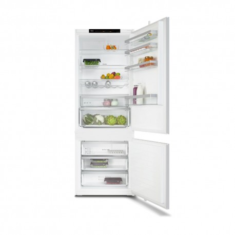 Miele Εντοιχιζόμενος Ψυγειοκαταψύκτης 383lt NoFrost Υ200xΠ70xΒ55εκ. Λευκός KFN 7913 E (12790390)