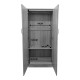 383-000188 Ντουλάπα τετράφυλλη Athos Ι pakoworld λευκή 160x42x180εκ