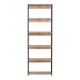 085-000040 Βιβλιοθήκη Kaliano pakoworld oak-μαύρο μέταλλο 59.5x35x176.5εκ