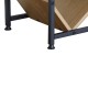 085-000034 Βιβλιοθήκη Orunta pakoworld oak- μαύρο μέταλλο 40x26.5x125εκ
