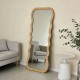298-000062 Καθρέπτης Zerbon pakoworld mdf σε φυσική απόχρωση 60x1.5x155εκ