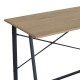 085-000033 Γραφείο εργασίας Siklo pakoworld πτυσσόμενο oak- μαύρο μέταλλο 100x46x75.5εκ