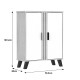 248-000035 Παπουτσοθήκη-ντουλάπι Shoby pakoworld λευκό-sonoma 70.5x30x91εκ