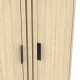 248-000032 Παπουτσοθήκη-ντουλάπι Shoby pakoworld sonoma 70.5x30x91εκ
