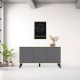 248-000034 Μπουφές Billie pakoworld sonoma-ανθρακί149x40x77εκ