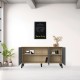 248-000034 Μπουφές Billie pakoworld sonoma-ανθρακί149x40x77εκ