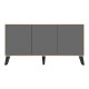 248-000034 Μπουφές Billie pakoworld sonoma-ανθρακί149x40x77εκ