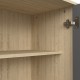 248-000034 Μπουφές Billie pakoworld sonoma-ανθρακί149x40x77εκ