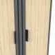 248-000033 Παπουτσοθήκη-ντουλάπι Shoby pakoworld sonoma-ανθρακί 70.5x30x91εκ