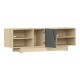 248-000030 Έπιπλο τηλεόρασης Stevie pakoworld sonoma-ανθρακί 160x40x50εκ