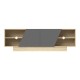 248-000030 Έπιπλο τηλεόρασης Stevie pakoworld sonoma-ανθρακί 160x40x50εκ