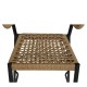 14840126 Σκαμπό Bar ArteLibre CEBU Μαύρο/Φυσικό Αλουμίνιο/Rattan 60x60x99cm Φυσικό/Μαύρο