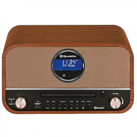 HRA-1782NΒΤ Roadstar Vintage ξύλινο Ραδιόφωνο HRA-1782N+BT