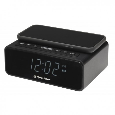 CLR-700QI  Ράδιο ρολόι wireless charging CLR-700QI Roadstar