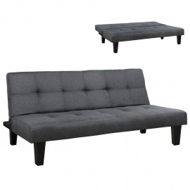 ΚΑΝΑΠΕΣ ΚΡΕΒΑΤΙ HM3000.02 ΜΕ ΥΦΑΣΜΑ ΓΚΡΙ-ΑΝΘΡΑΚΙ 180x82.5x78Υ εκ.