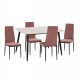 ΣΕΤ ΤΡΑΠΕΖΑΡΙΑΣ 5ΤΜΧ RAVEN HM21264.01 ΚΕΡΑΜΙΚΟ TOP ΛΕΥΚΟ ΜΑΡΜΑΡΟ--ΒΕΛΟΥΔΟ ΣΑΠΙΟ ΜΗΛΟ