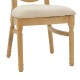 263-000032 Καρέκλα Canco pakoworld φυσικό rubberwood-φυσικό rattan 50x53x98εκ