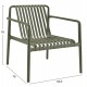 ΠΟΛΥΘΡΟΝΑ LOUNGE ΕΞΩΤ.ΧΩΡΟΥ MALEN HM6626.05 OLIVE GREEN ΠΟΛΥΠΡΟΠΥΛΕΝΙΟ 66x77x76Υεκ